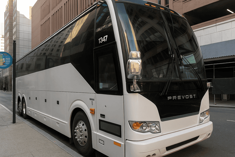a Boston Minibus Company coach bus