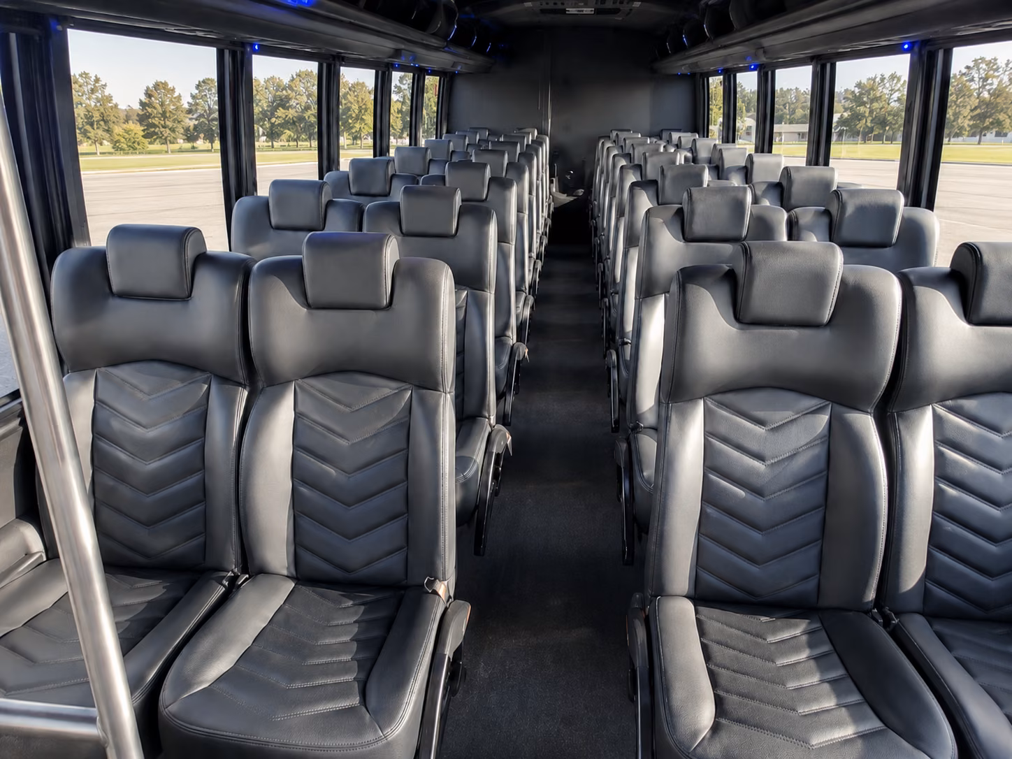 boston 18 passenger minibus interior