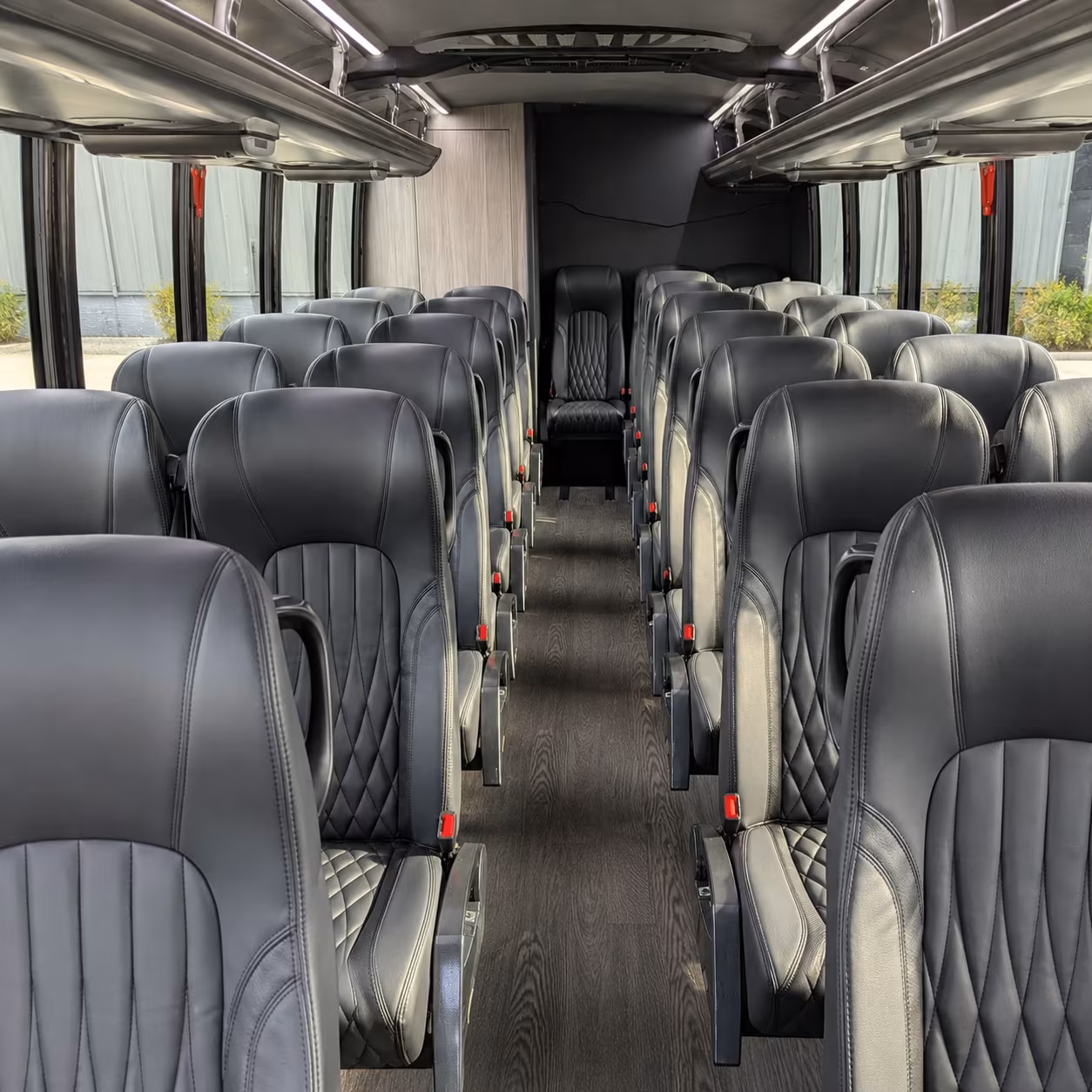boston 25 passenger minibus interior
