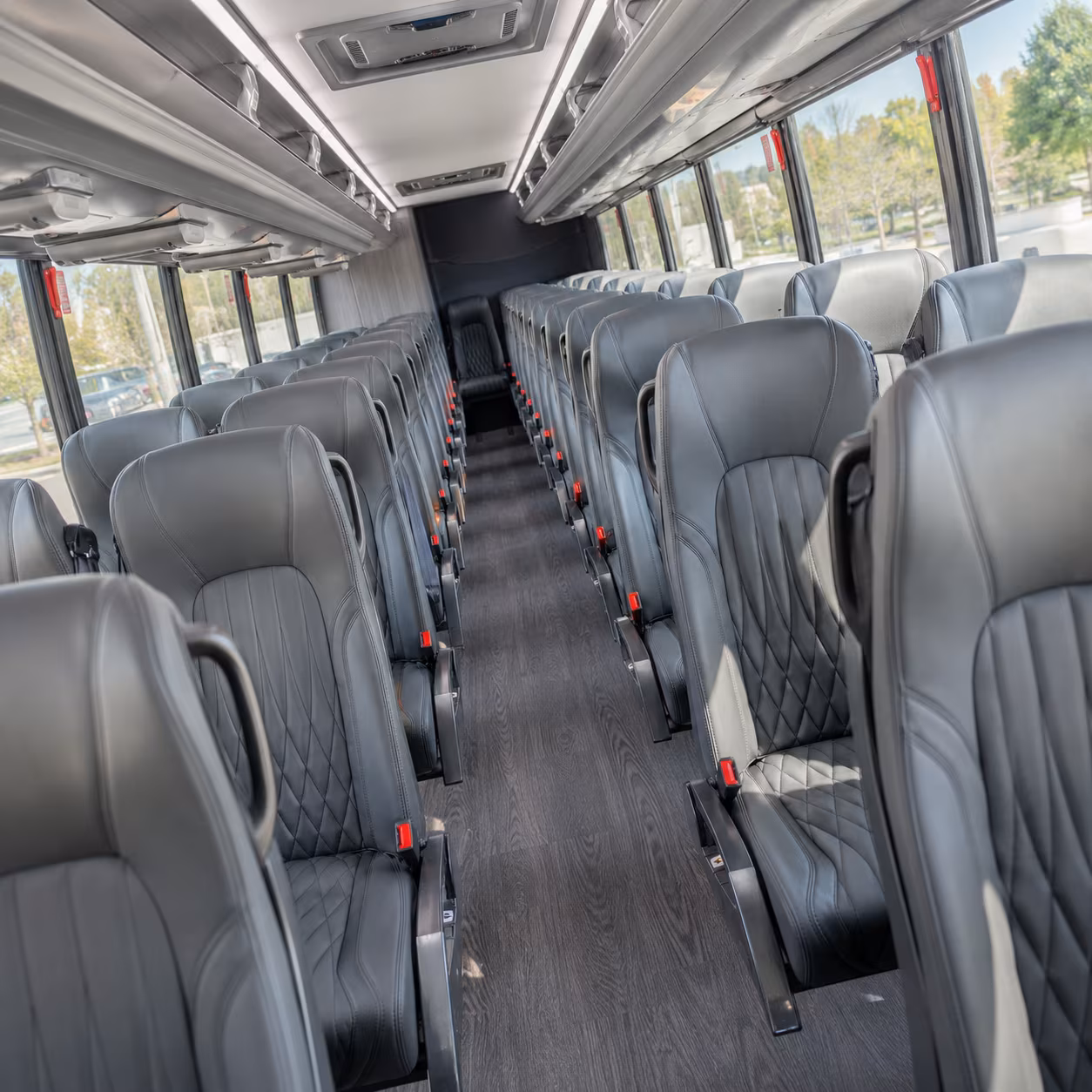 boston 35 passenger minibus interior