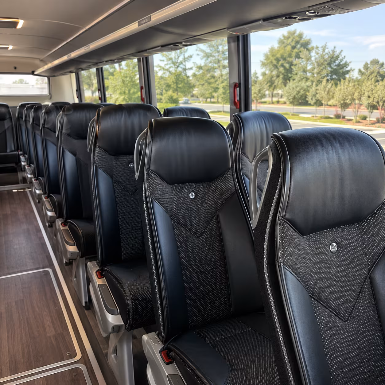 boston 45 passenger charter bus interior