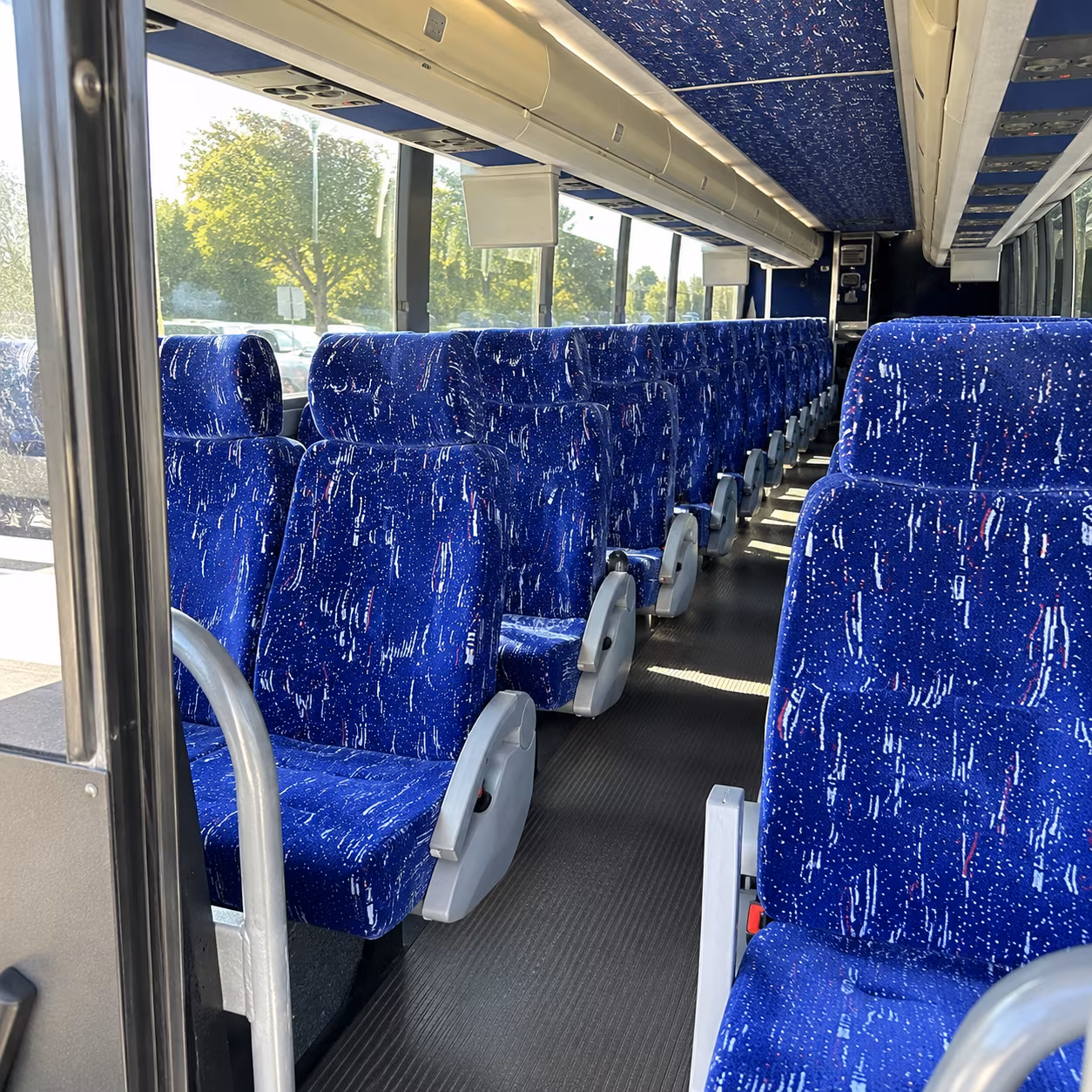 boston 50 passenger charter bus inside