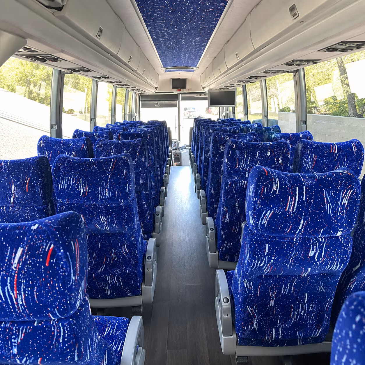 boston 50 passenger charter bus interior