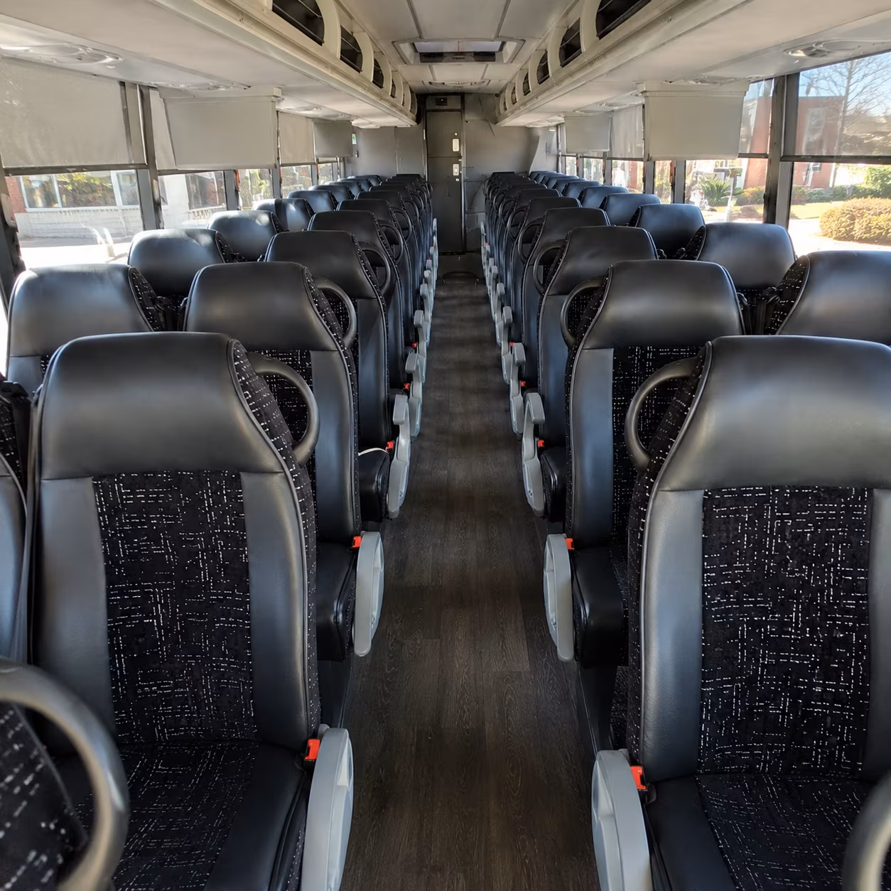 boston 54 passenger charter bus inside