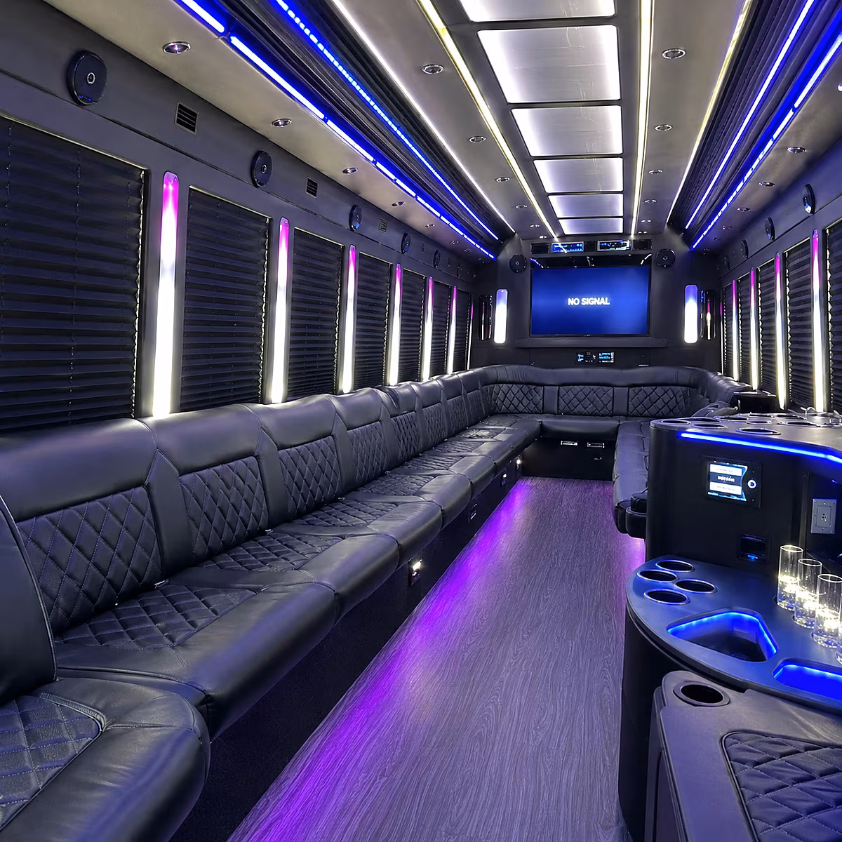boston party bus interior