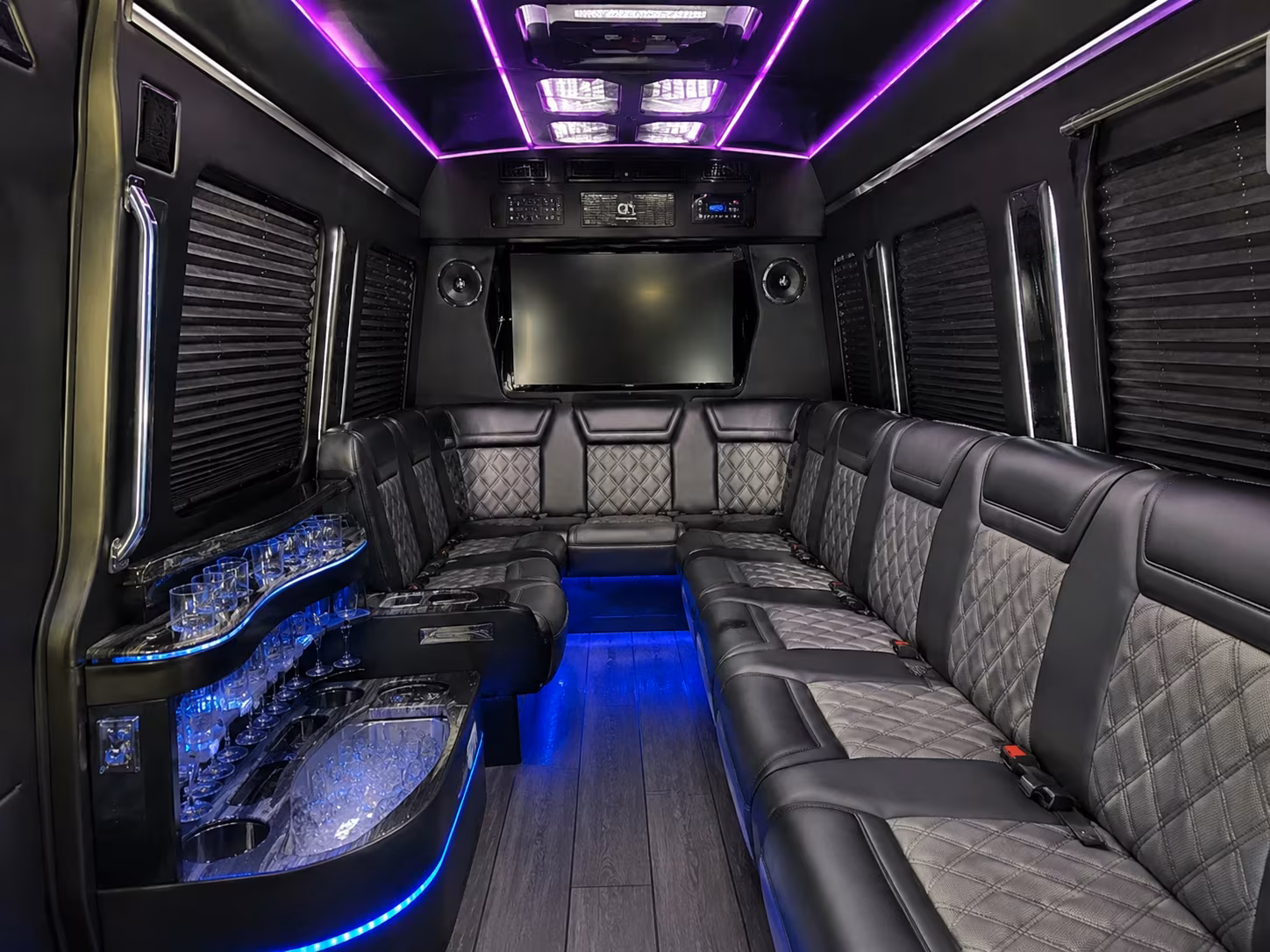 boston wedding transportation onboard seating